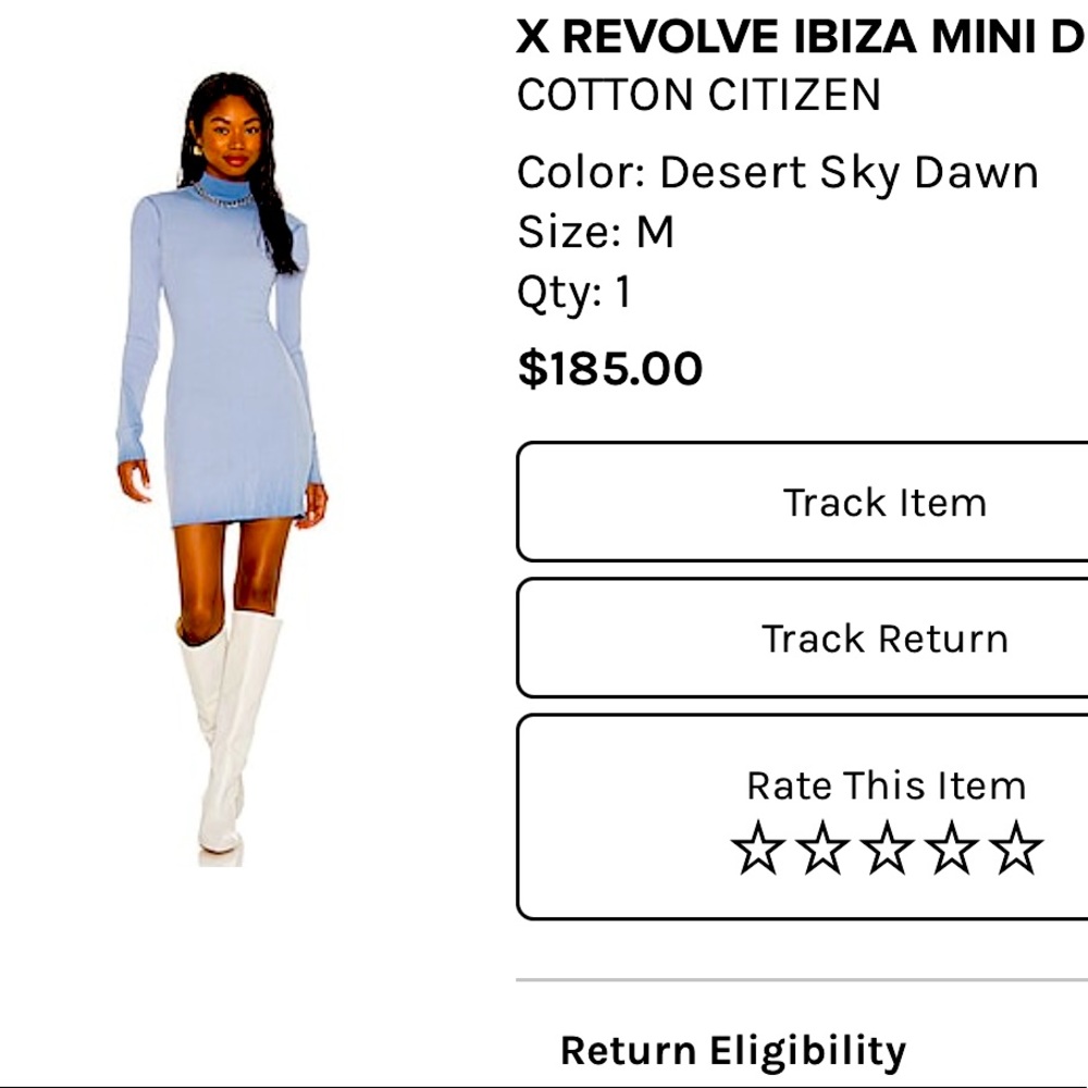 Cotton Citizen Size Medium x Revolve Dress